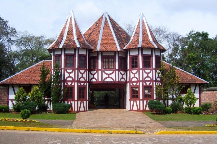 Imagem da entrada do Parque Histórico de Lajeado 